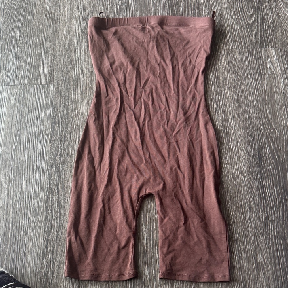 Brown Strapless Bodysuit